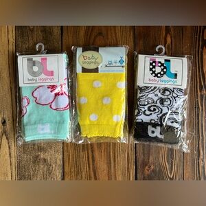 BABY LEGGINGS • NEW bundle of 3 leg protectors infant leg warmers covers cuffs